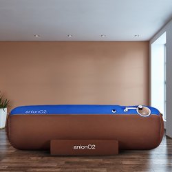 画像1: anionO2【1.23気圧】ソフト一体型・静音モデル家庭用酸素カプセル ブルー＆ブラウン