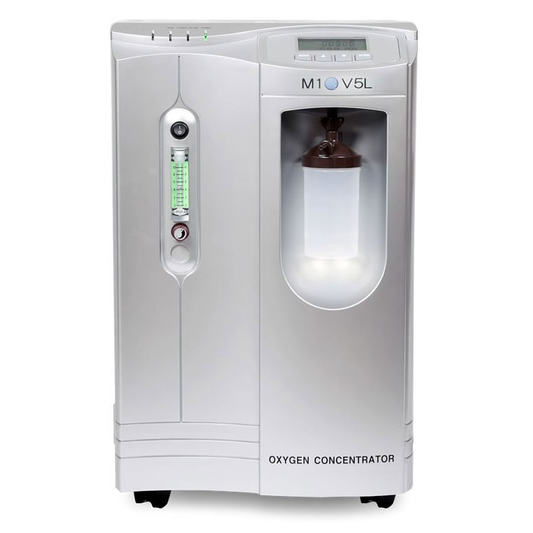 酸素発生器M1O2-V5L 【流量5L/分時に濃度93%】2人同時利用可能。高濃度大流量モデル