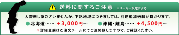 送料に関するご注意