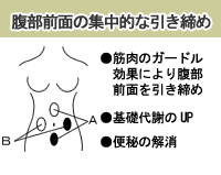 メタボ対策・ポッコリお腹対策