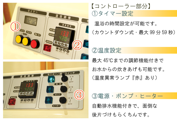 ナチュラルスパ　温浴器　使用方法