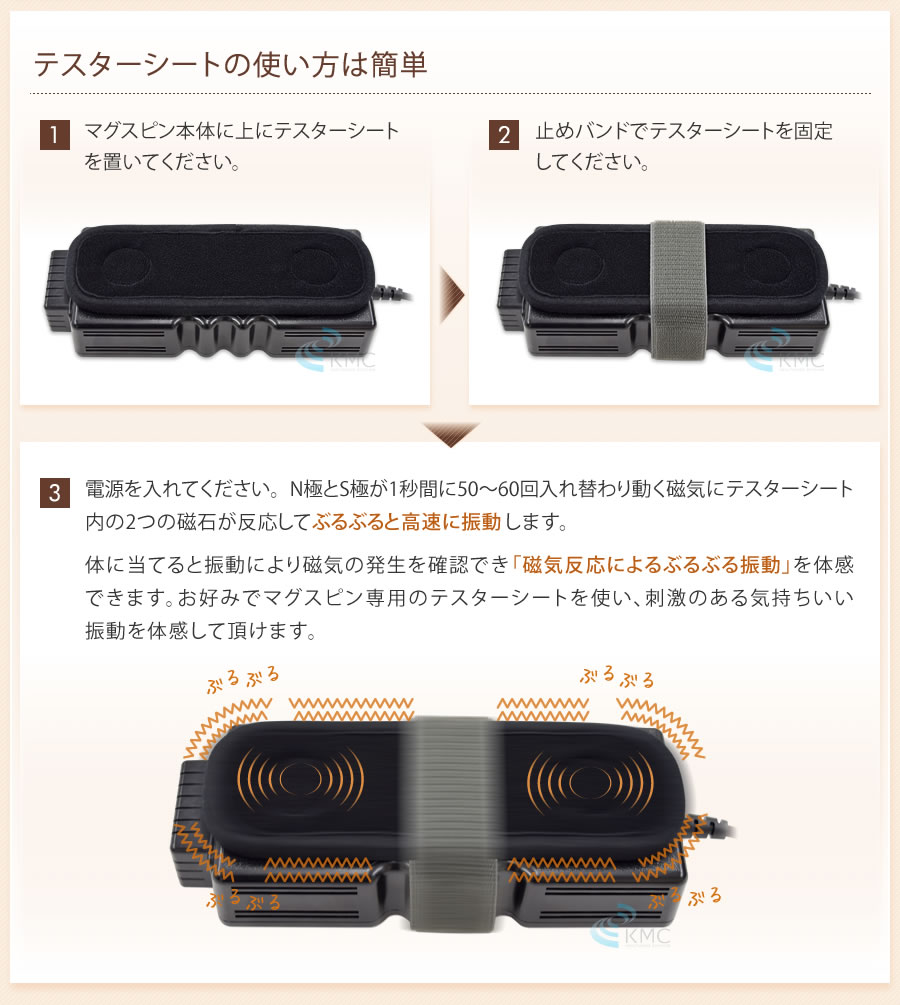 テスターシートの使い方は簡単