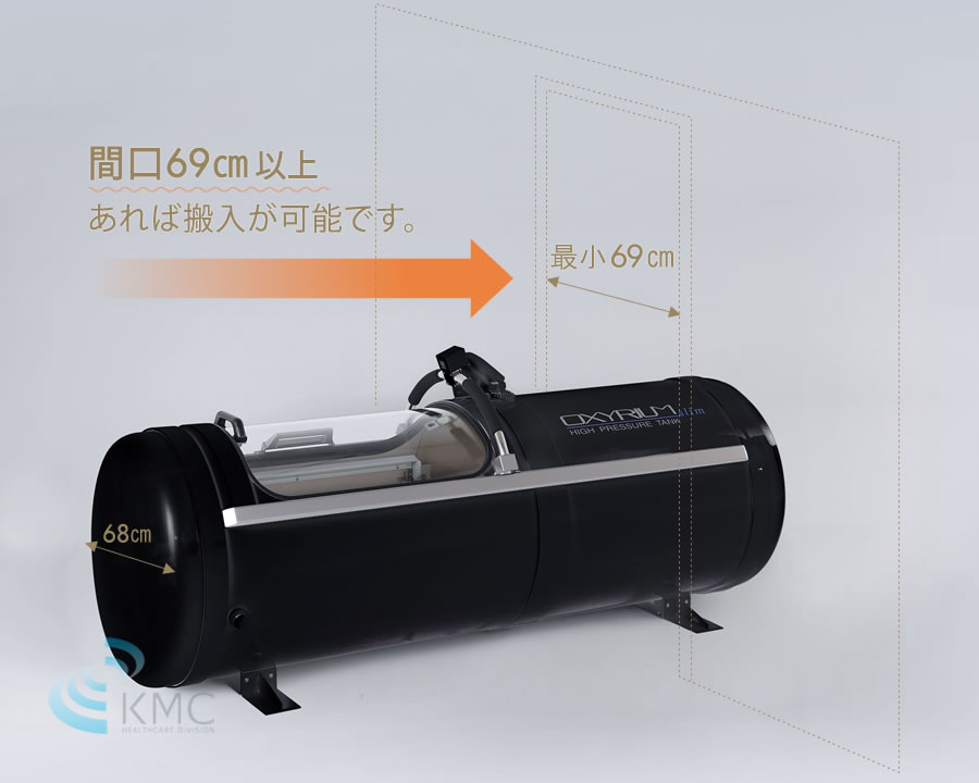 間口69cm以上あれば搬入が可能です。