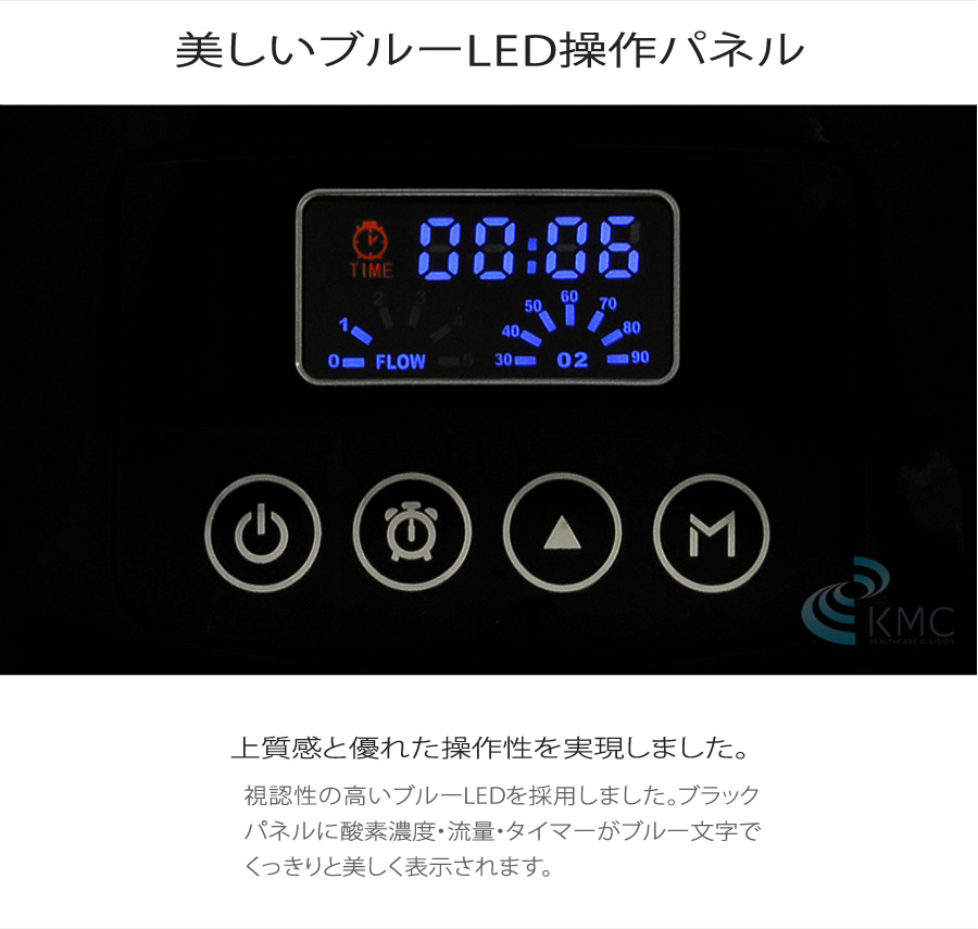 美しいブルーLED操作パネル