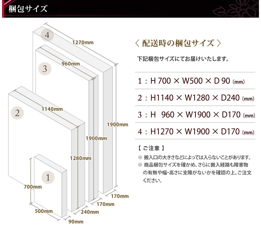 〈 配送時の梱包サイズ 〉