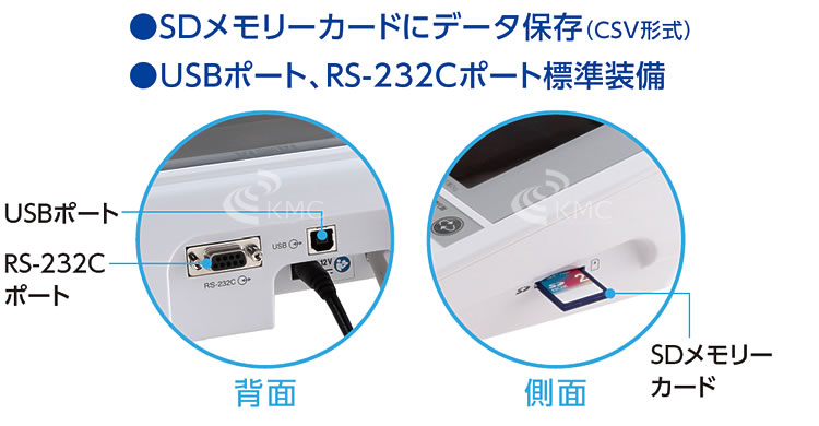 SDメモリーカードにデータ保存
