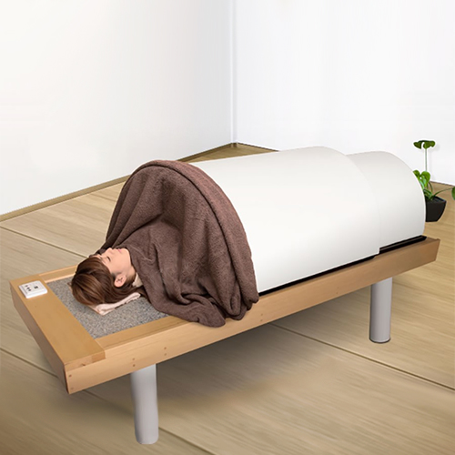 画像1: 【サウナキャンペーン】日本製・岩盤浴ベッドセット(岩盤浴ベッド+遠赤外線ドームサウナ)100V